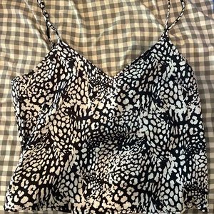 Forever 21 Cheetah Satin Top